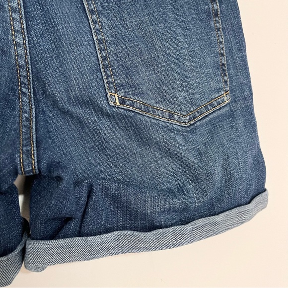 Pilcro Script High-Rise Shorts Dark Denim 27 - Picture 4 of 13